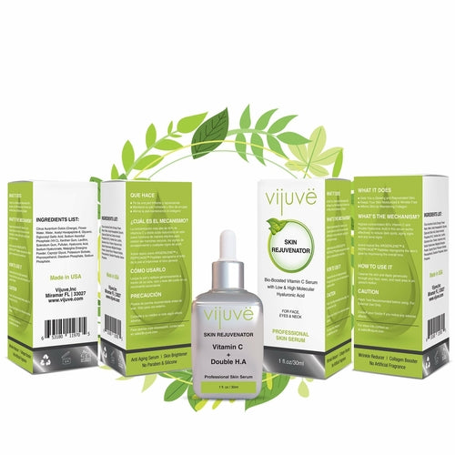 Vijuve Vitamin C Face Serum with Double Hyaluronic Acid and Collagen